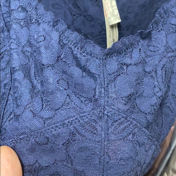 Free People  Navy Blue Lace Bralette - Picture 3 of 3